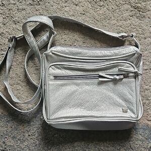 Purse King Silver Crossbody Concealed Carry Purse